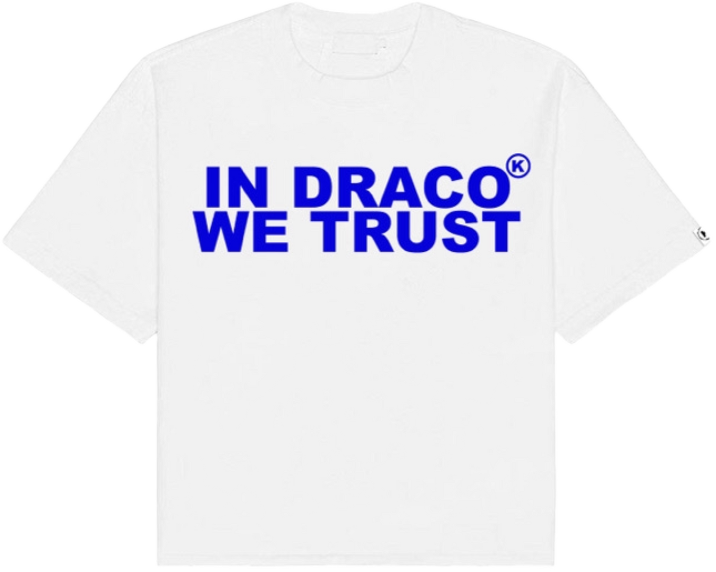 IN DRACO WE TRUST OVERSIZED TEE (BLUE) pre-made