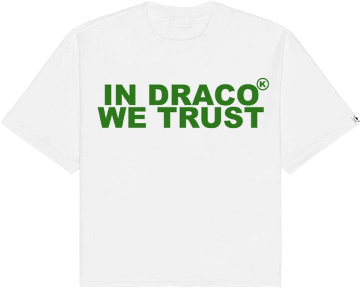 IN DRACO WE TRUST OVERSIZED TEE (GREEN) pre-made