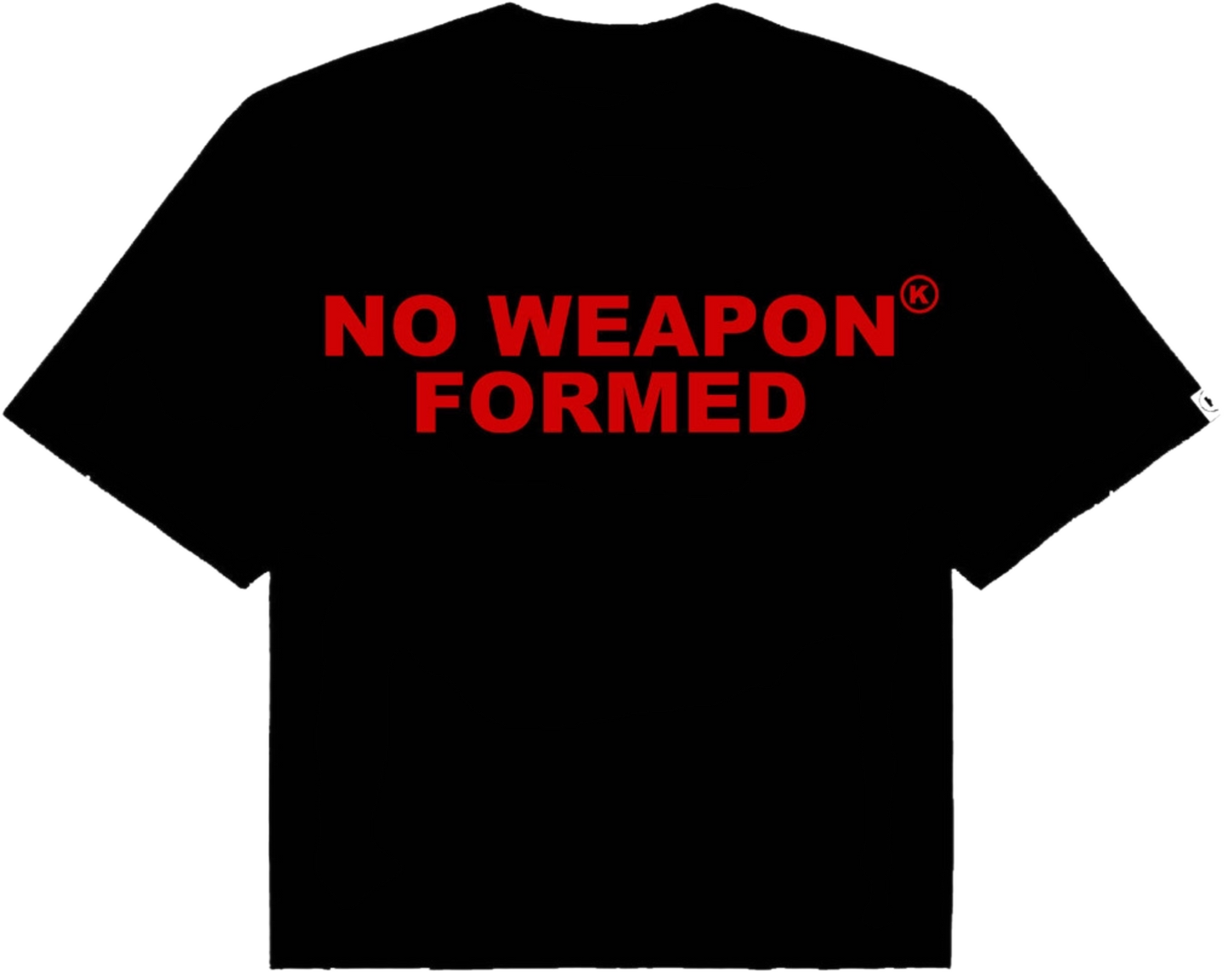 NO WEAPON FORMED OVERSIZED TEE (bred) pre-made