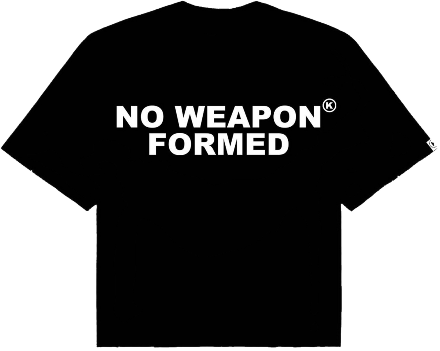 NO WEAPON FORMED OVERSIZED TEE (BLACK) pre-made