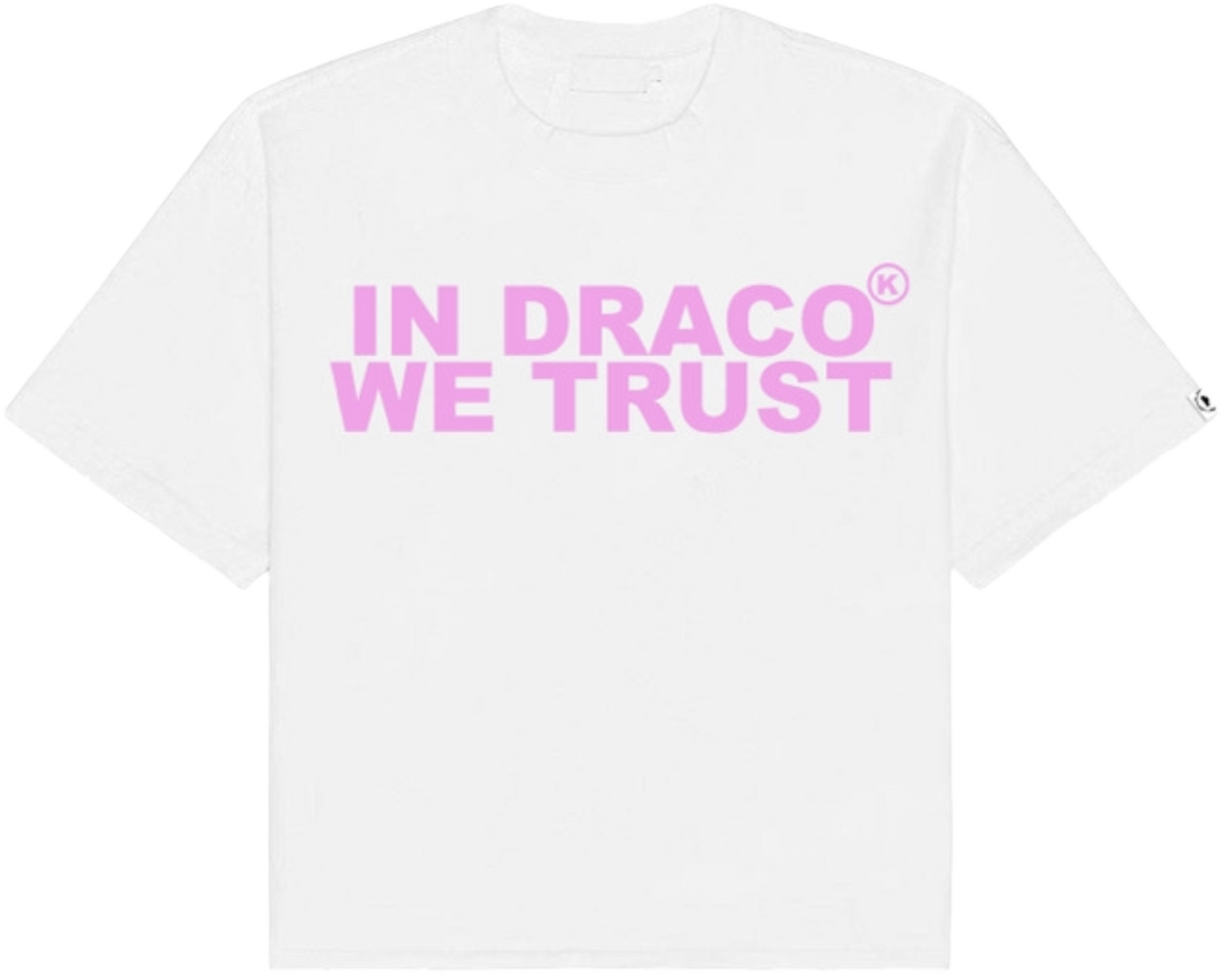 IN DRACO WE TRUST OVERSIZED TEE (PINK) pre-made